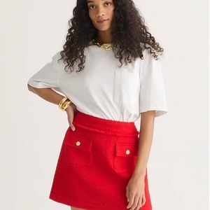 New Jcrew Patch-pocket mini skirt in maritime tweed